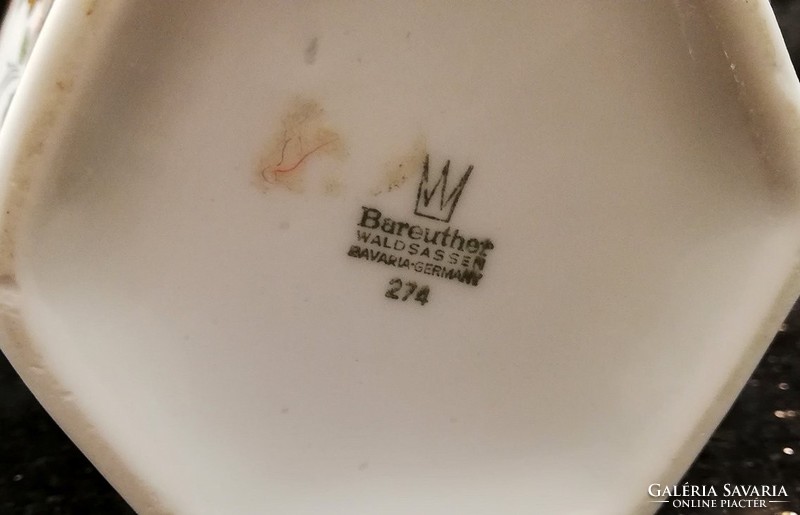 Bavaria Bareuther porcelán váza