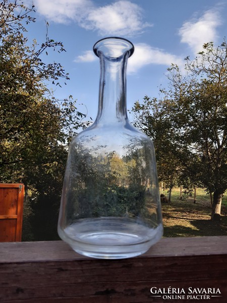 Old blown glass bottle