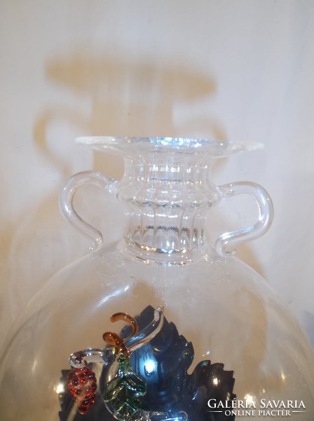 Decanter - special with grape bunches inside - 53 x 24 x 14 cm