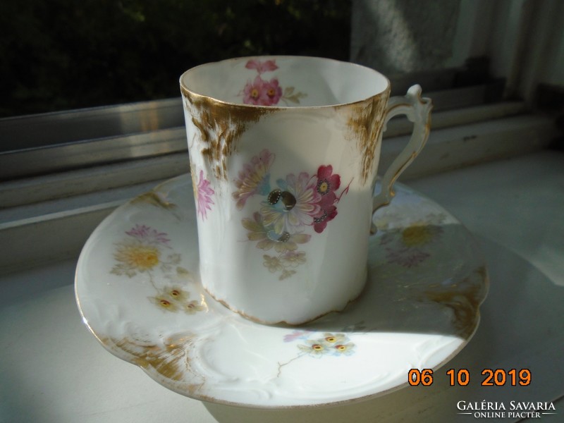 1891 Philip rosenthal fischer e.Budapest Sanssouci chocolate cup with saucer