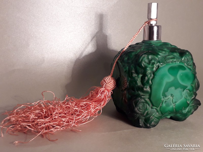 Malachite bottle of cat stone size perfume special rare