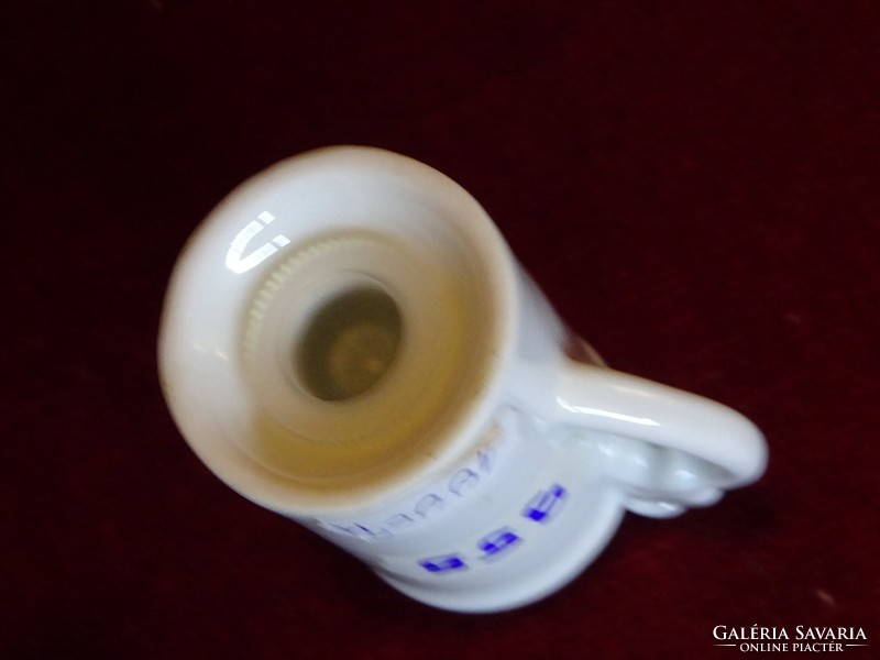 Austrian porcelain salt shaker with wiener prater view, 6.2 cm high. He has!