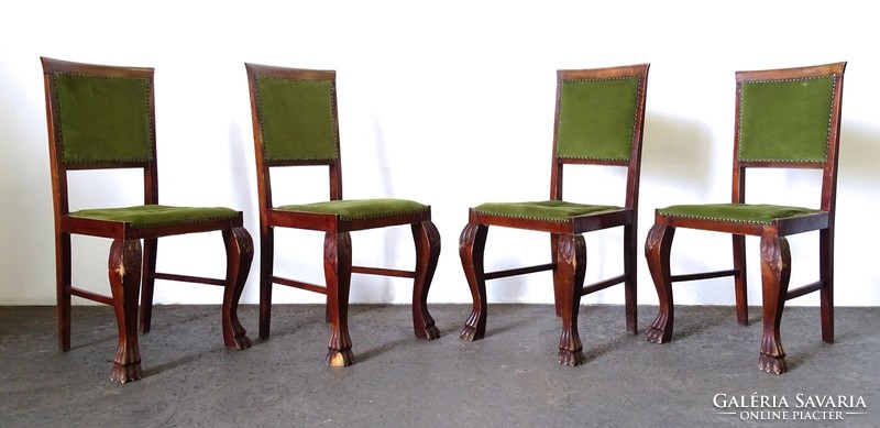 0Y211 Oroszlánlábas szék garnitúra 4 darab