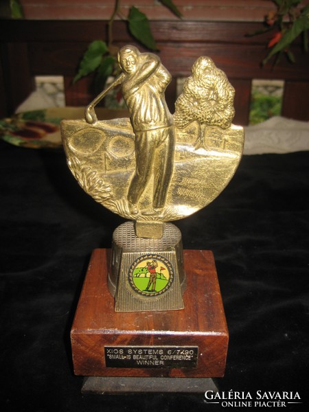 Golf awards, England, 20 cm, bronze and wood