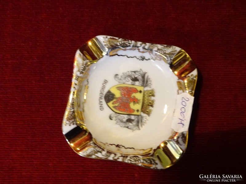 Hb Wien Austrian porcelain advertising ashtray. Hand painted with burgerland crest. He has!