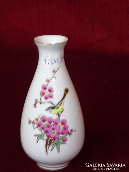 Kínai porcelán mini váza, madaras mintával. Vanneki!