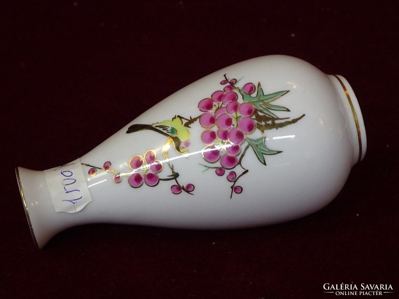 Kínai porcelán mini váza, madaras mintával. Vanneki!