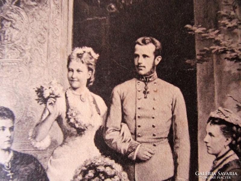 Ferenc József Queen Elizabeth Siszi Rudolf Heir to the Throne Princess Stefania engagement photo 1881