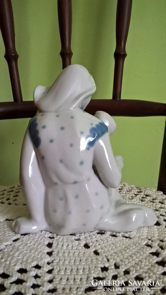 Rare Russian porcelain mother with child