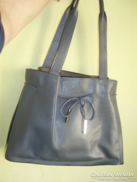 Vintage, original gucci gray, leather handbag, shoulder bag