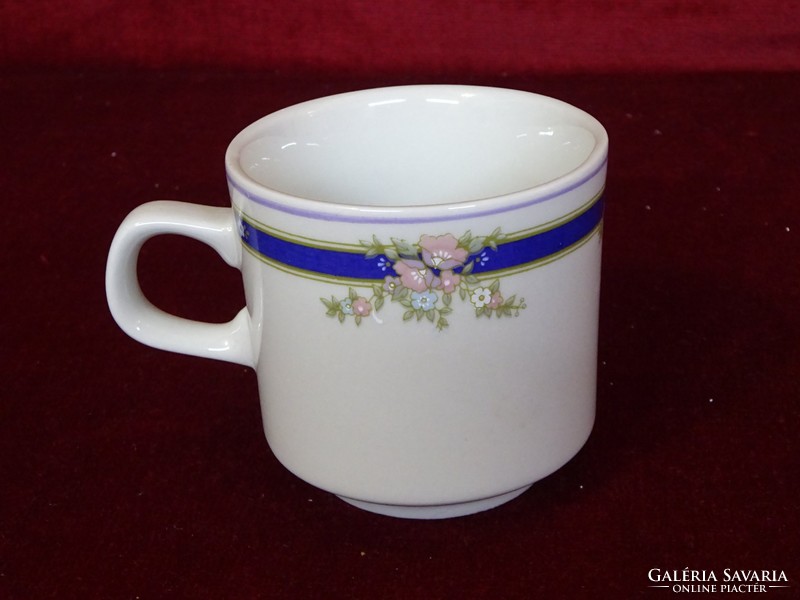 Oriental porcelain blue striped mug. He has!