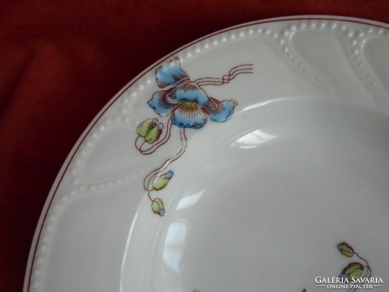 Szecesziós porcelán fali tányér