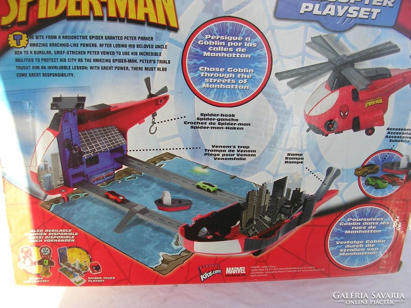 Játék - BONTATLAN - ÚJ - Pókemberes - helikopteres játék