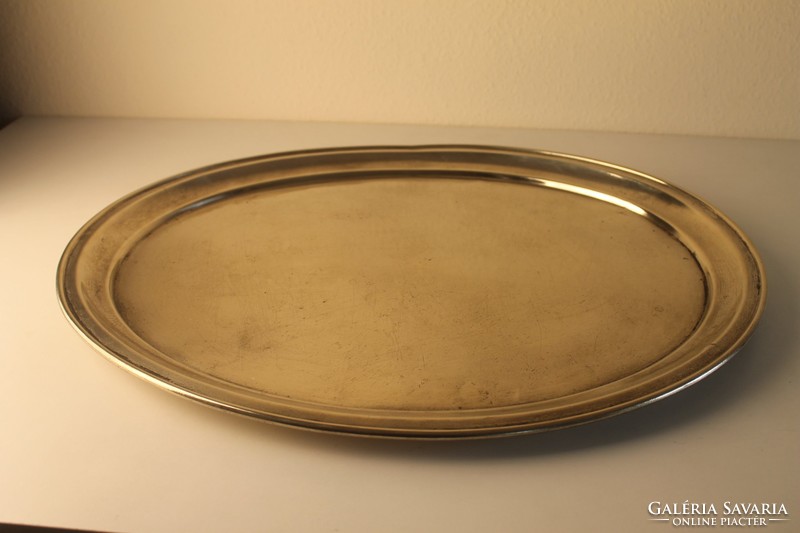 Large oval alpaca catering tray