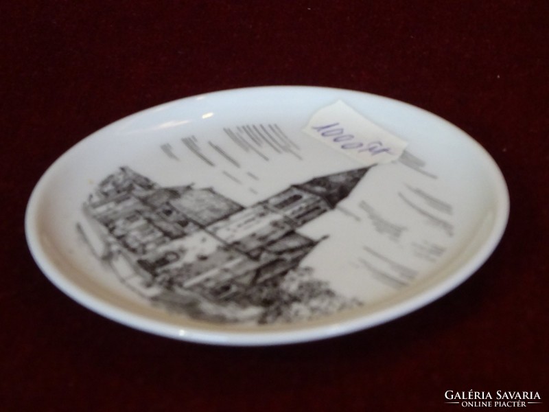 German porcelain mini wall plate with Ludgeruskirche church. He has!