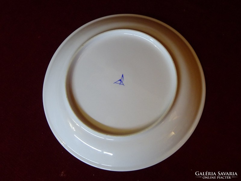 Alföldi porcelain plate with a pink flower. There is a 6-piece set for sale! Jokai