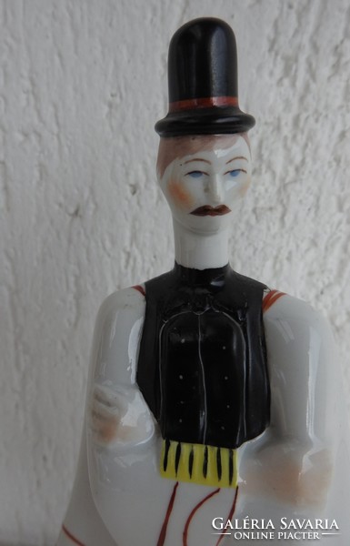 Budapest Aquincum man in national costume - porcelain figure