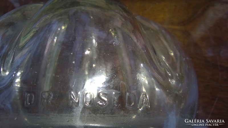 Dr.Noseda-gyönyörű formájú vastag falú díszüveg-palack