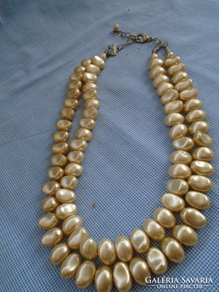 2 Row necklace collier