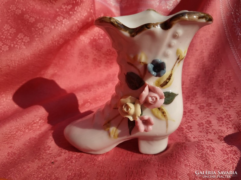 Porcelain boot vase!