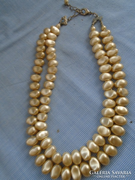 2 Row necklace collier