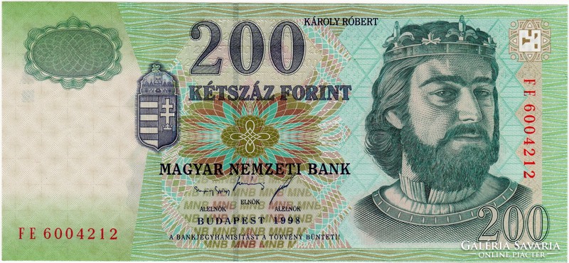 200 Forint 1998 FE - UNC