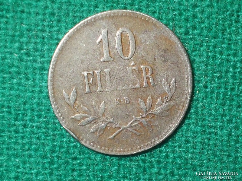 10 Filér 1915 ! Iron! Rare!