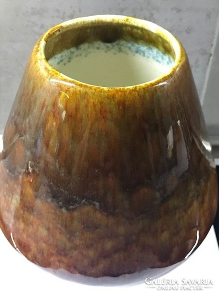 Retro Gránit kerámia váza, 20 cm magas