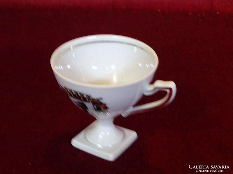 German porcelain special souvenir coffee cup. With the coat of arms of Berlin. He has!