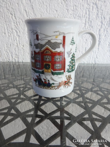 Christmas porcelain mug