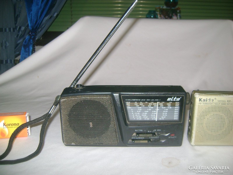 Két darab retro, hordozható rádió - ELTA, KAIDE
