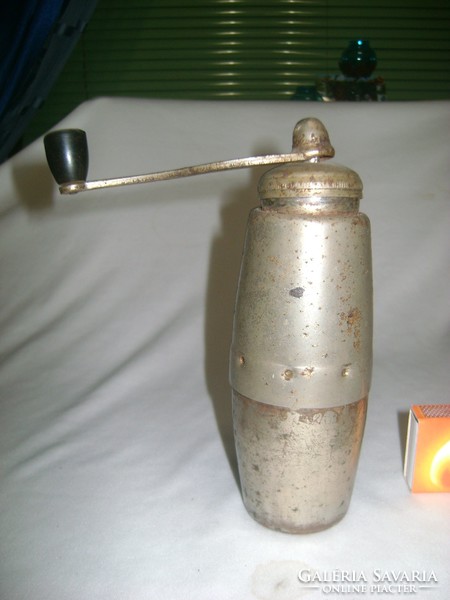 Old metal pepper grinder marked htk