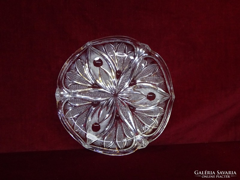 Bohemia lead crystal cake bowl, cake bowl, diameter 27.5 cm. He has!