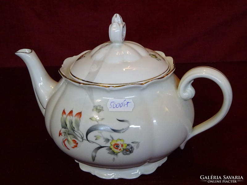 German porcelain tea jug, antique, serial number: 2370 g. He has!