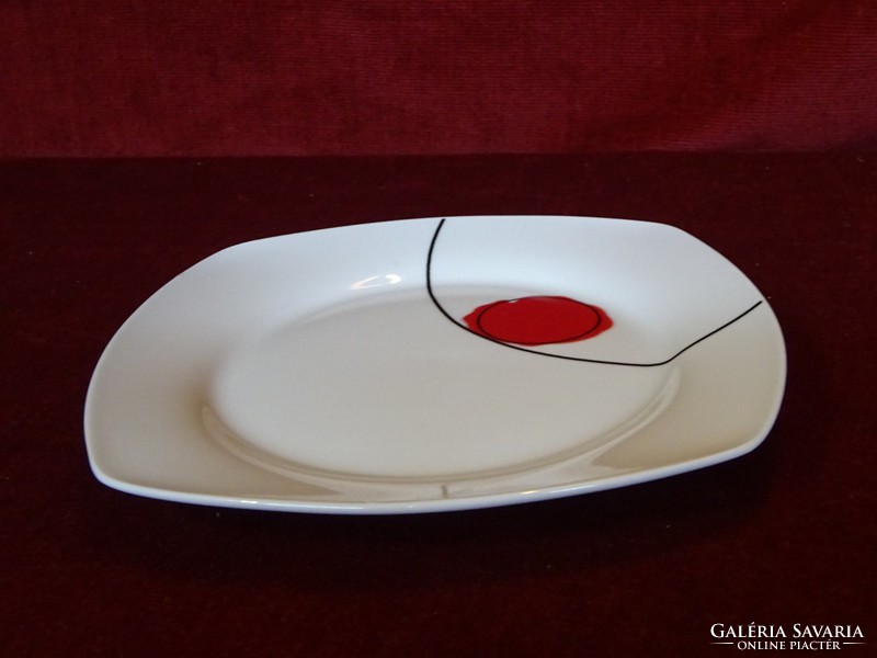 DC olasz porcelán süteményes tányér készlet 6 db , Mérete 18 x 20 cm. Vanneki!