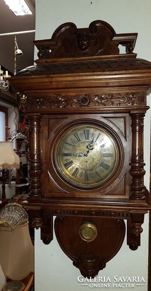 Antique Renaissance library clock wall clock