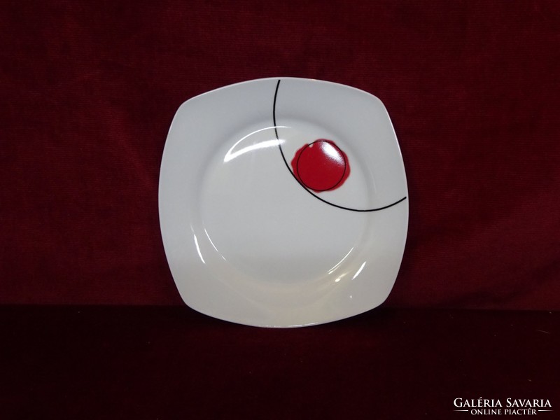 DC olasz porcelán süteményes tányér készlet 6 db , Mérete 18 x 20 cm. Vanneki!