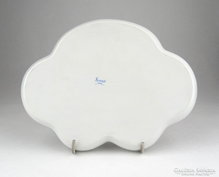 0Y499 Régi Herendi porcelán kínáló tálca 22 cm