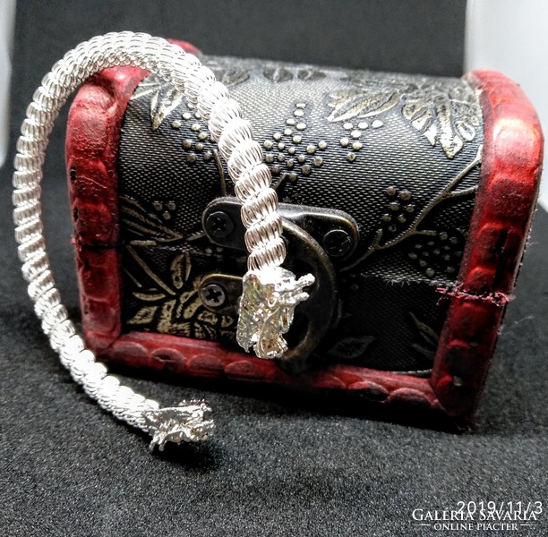 925-S silver filled (sf) dragon head bracelet