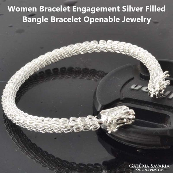 925-S silver filled (sf) dragon head bracelet