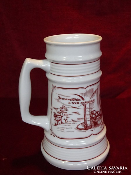 Great Plain porcelain beer mug, sernal breeding house in the xvii. Century inscription. He has!