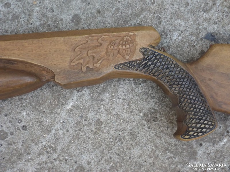 Rare Hunter Bow Rifle Arrow Rifle Carved Deer Brain New American Walnut Wooden Brain Rifle