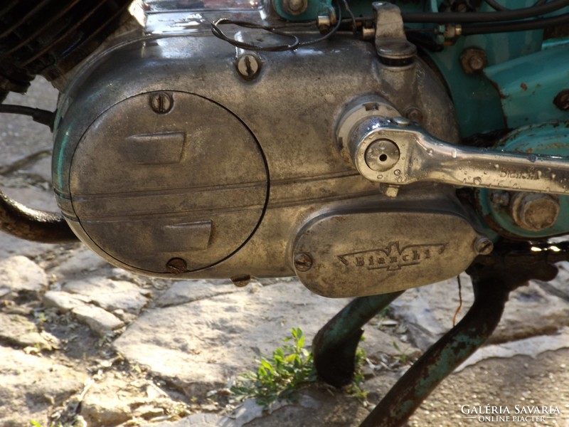 Ritka Veterán Bianchi Legenda 1950 Eredeti  Szép motor kerékpár ritkaság Retró korszak