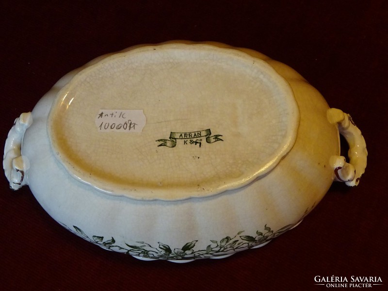 K & c arran antique porcelain sauce bowl with placemat. He has!
