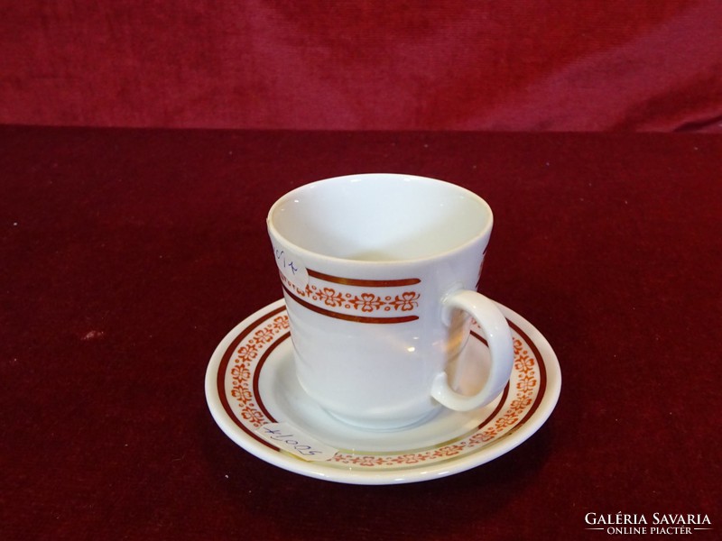Lowland porcelain coffee cup + placemat. Showcase quality. He has!