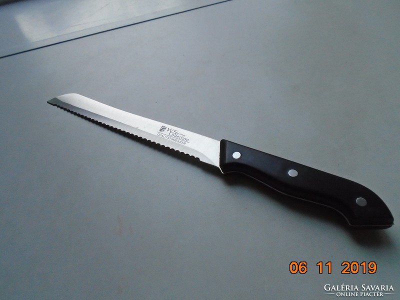 WS Collection Qualitats Messer jelzéssel fűrész fogas acél kés