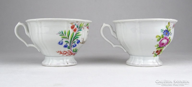 0Y497 Porcelán kávéscsésze pár ZUM ANDENKEN ~ 1860