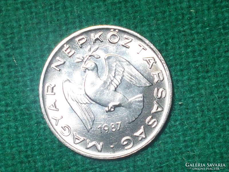 10 Filér 1987 ! It was not in circulation! Greenish!