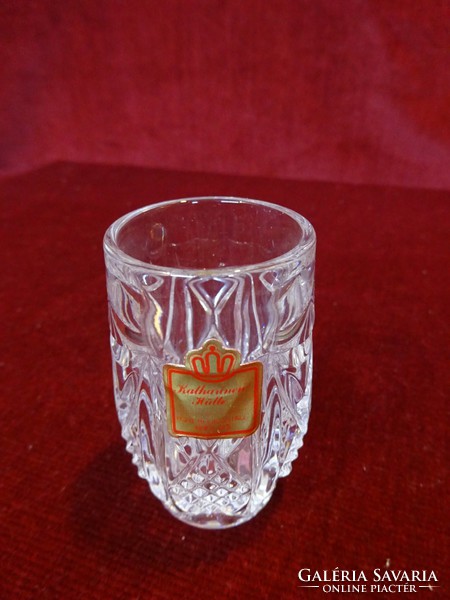 Lead crystal liqueur glass, kalhammen reptile, 24%, six pieces. He has!