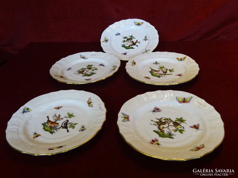 Herend porcelain rothschild pattern cake set for 5 people. Model number: 1527/ro. He has!